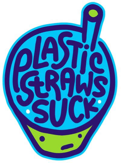Straws Suck End Plastic Pollution Poster